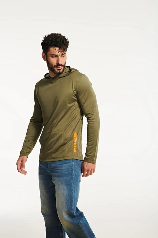 Men's Coolmax Lightweight Pullover Hoodie - Cat Footwear Sale|Men