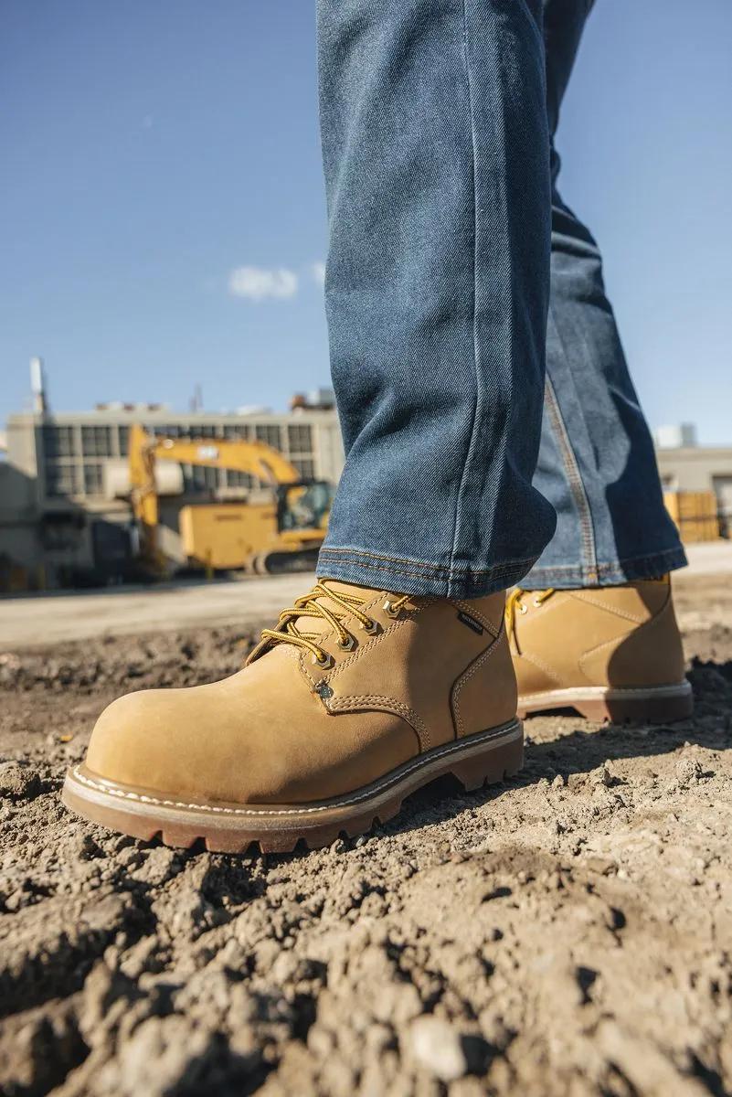 Men's Second Shift Waterproof Steel Toe Work Boot  - Cat Footwear Men