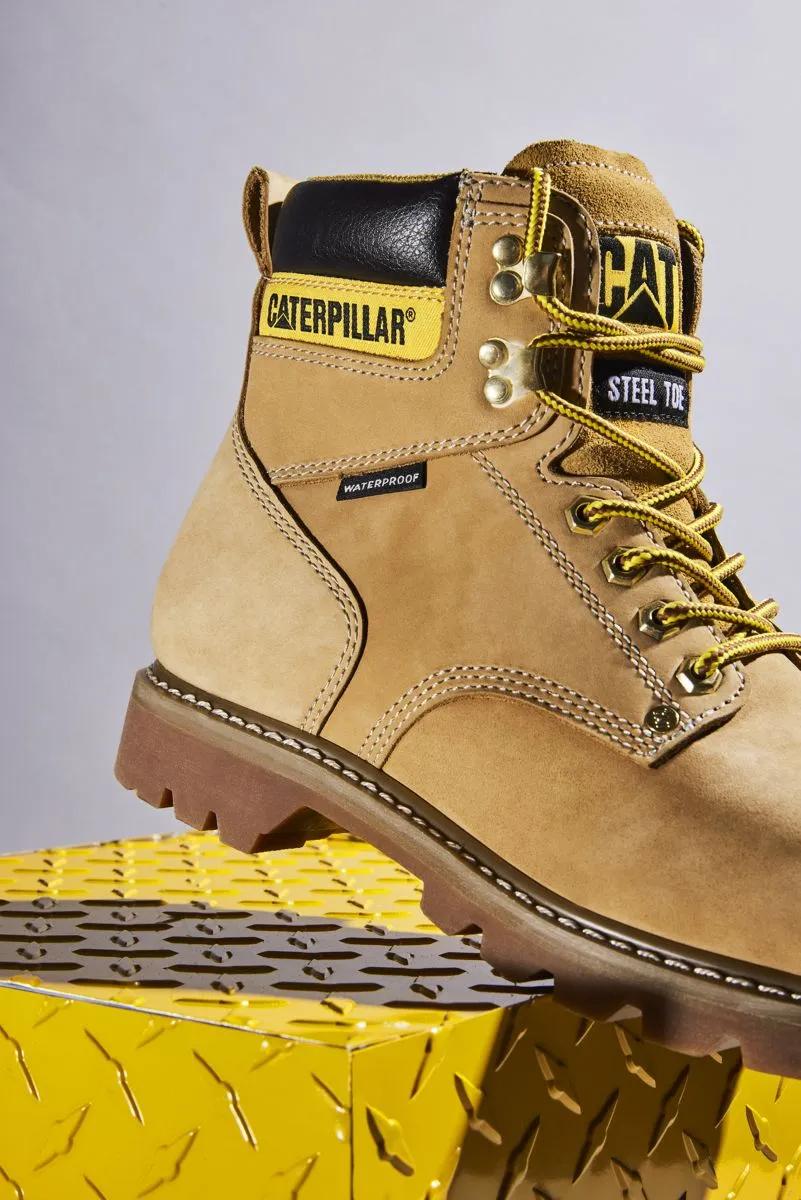 Men's Second Shift Waterproof Steel Toe Work Boot  - Cat Footwear Men
