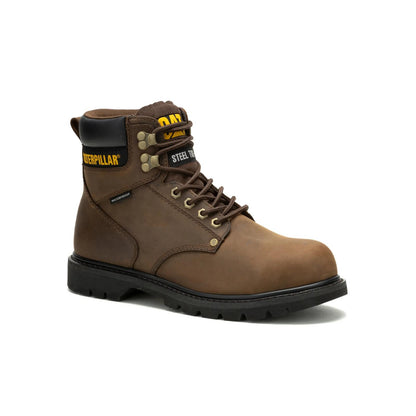 Men's Second Shift Waterproof Steel Toe Work Boot  - Cat Footwear Men