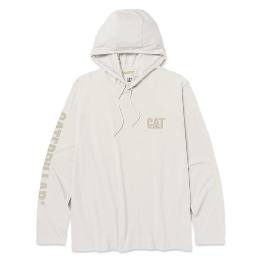 Men - UPF Hooded Banner Long Sleeve Tee - Long Sleeves - Cat Footwear Men