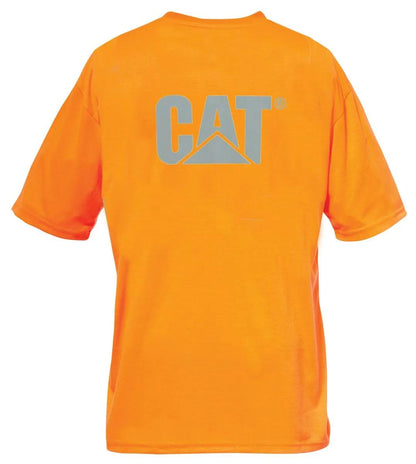 Men's Hi-Vis Trademark Pocket Tee  - Cat Footwear Men