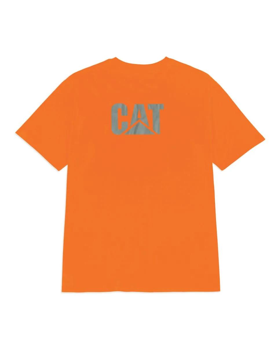 Men's Hi-Vis Trademark Pocket Tee  - Cat Footwear Men
