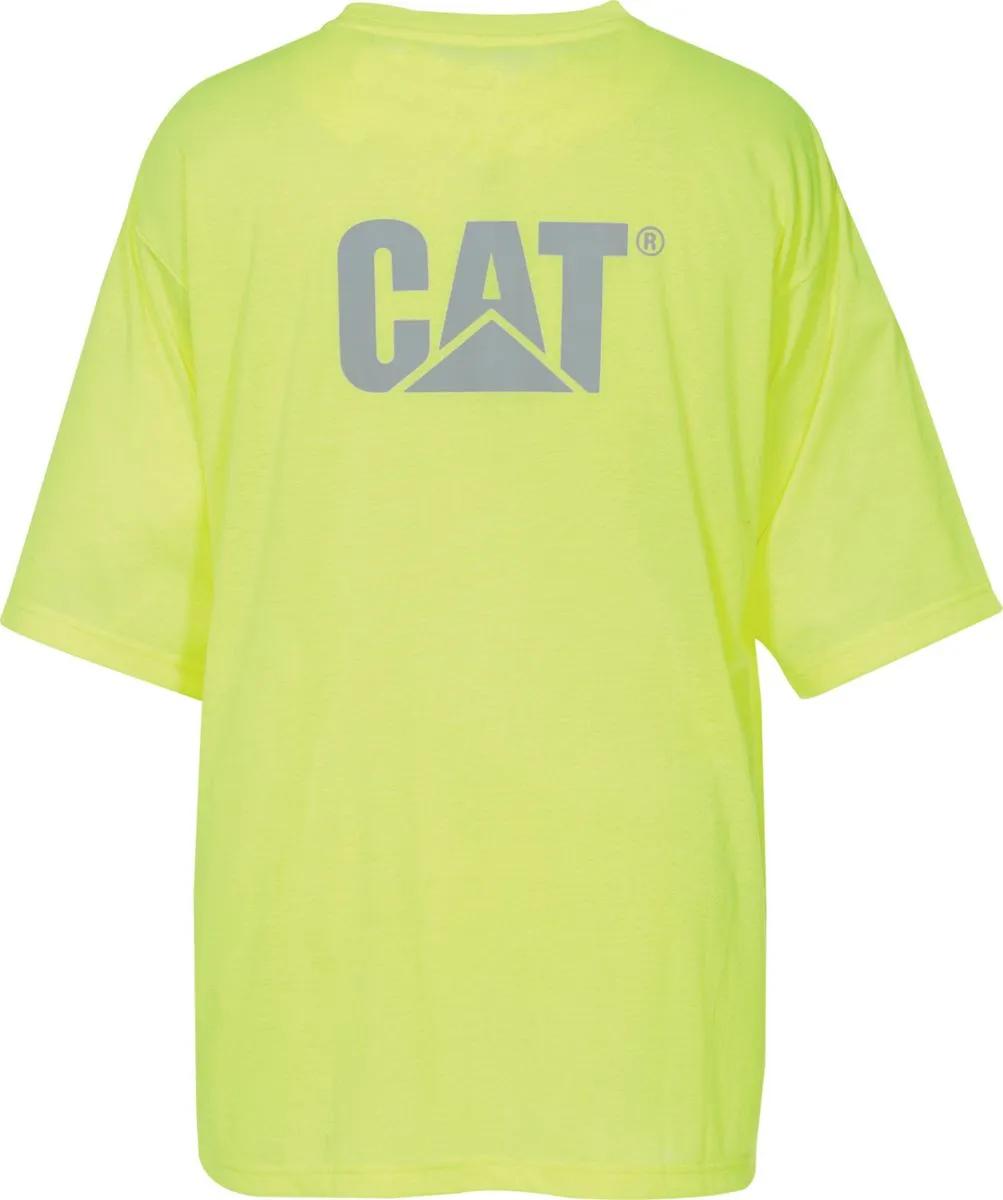Men's Hi-Vis Trademark Pocket Tee  - Cat Footwear Men