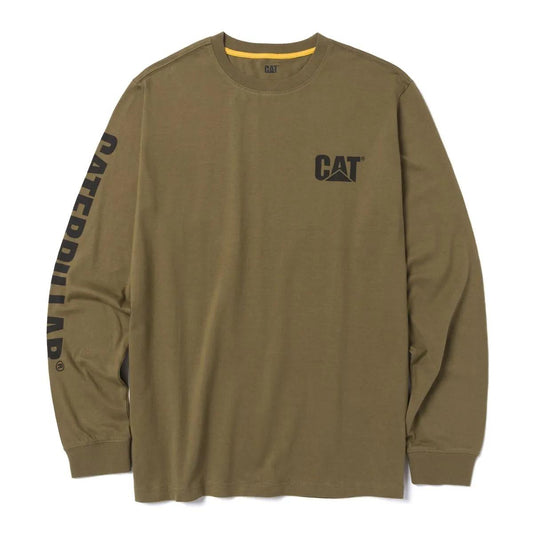 Men's Trademark Banner Long Sleeve Tee  - Cat Footwear Men