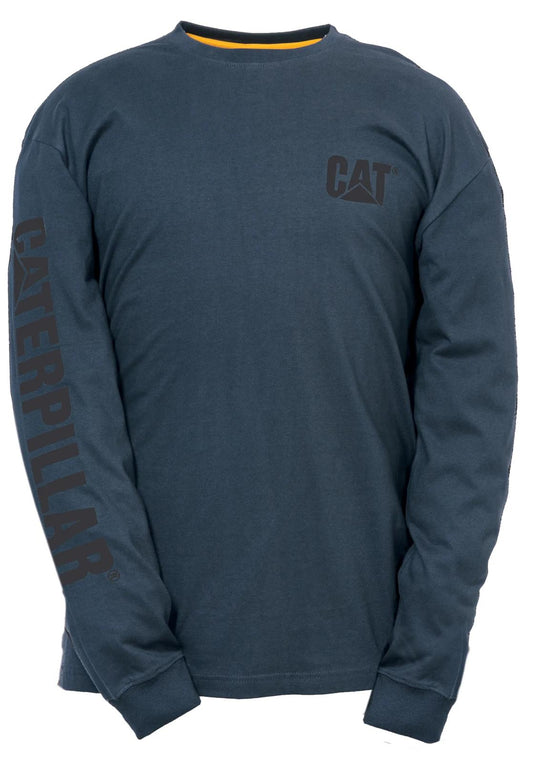Men's Trademark Banner Long Sleeve Tee  - Cat Footwear Men