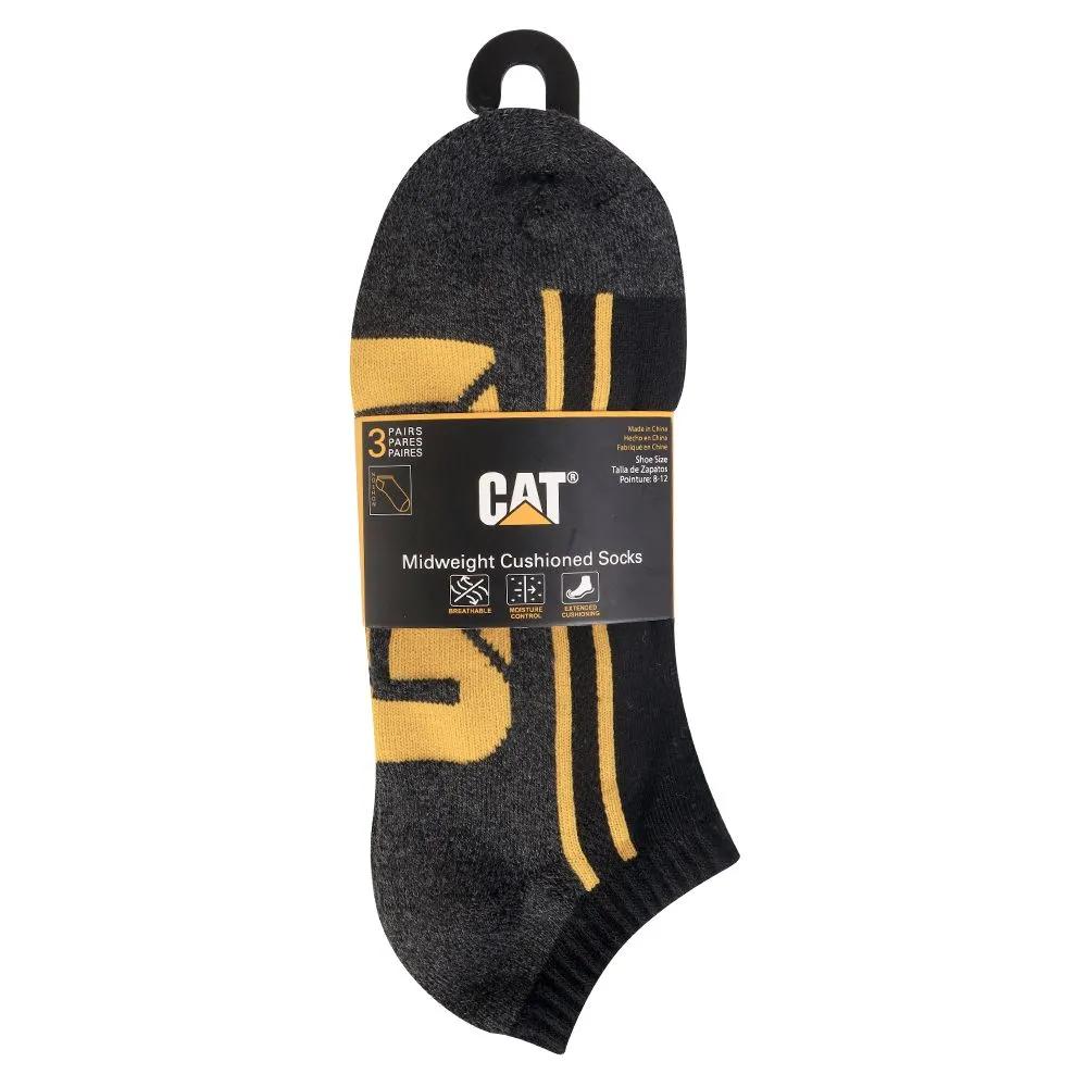 Men - Half Cushion Quarter Sock 3-Pack - Socks - Cat Footwear Men