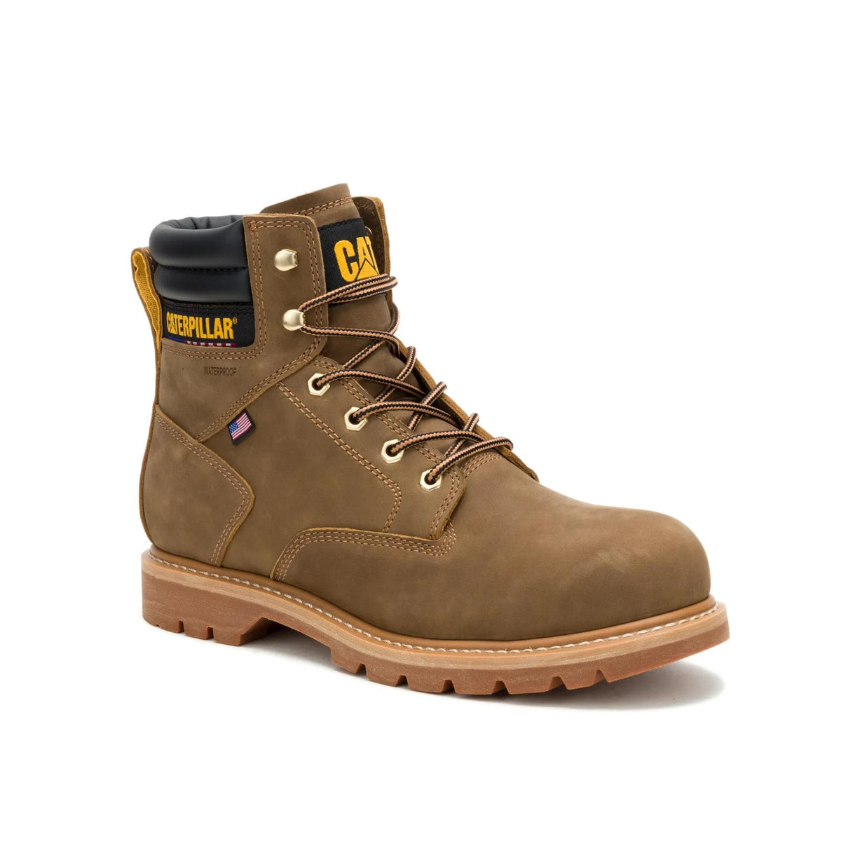 Men's Second Shift USA 6" Waterproof Steel Toe Work Boot  - Cat Footwear Men