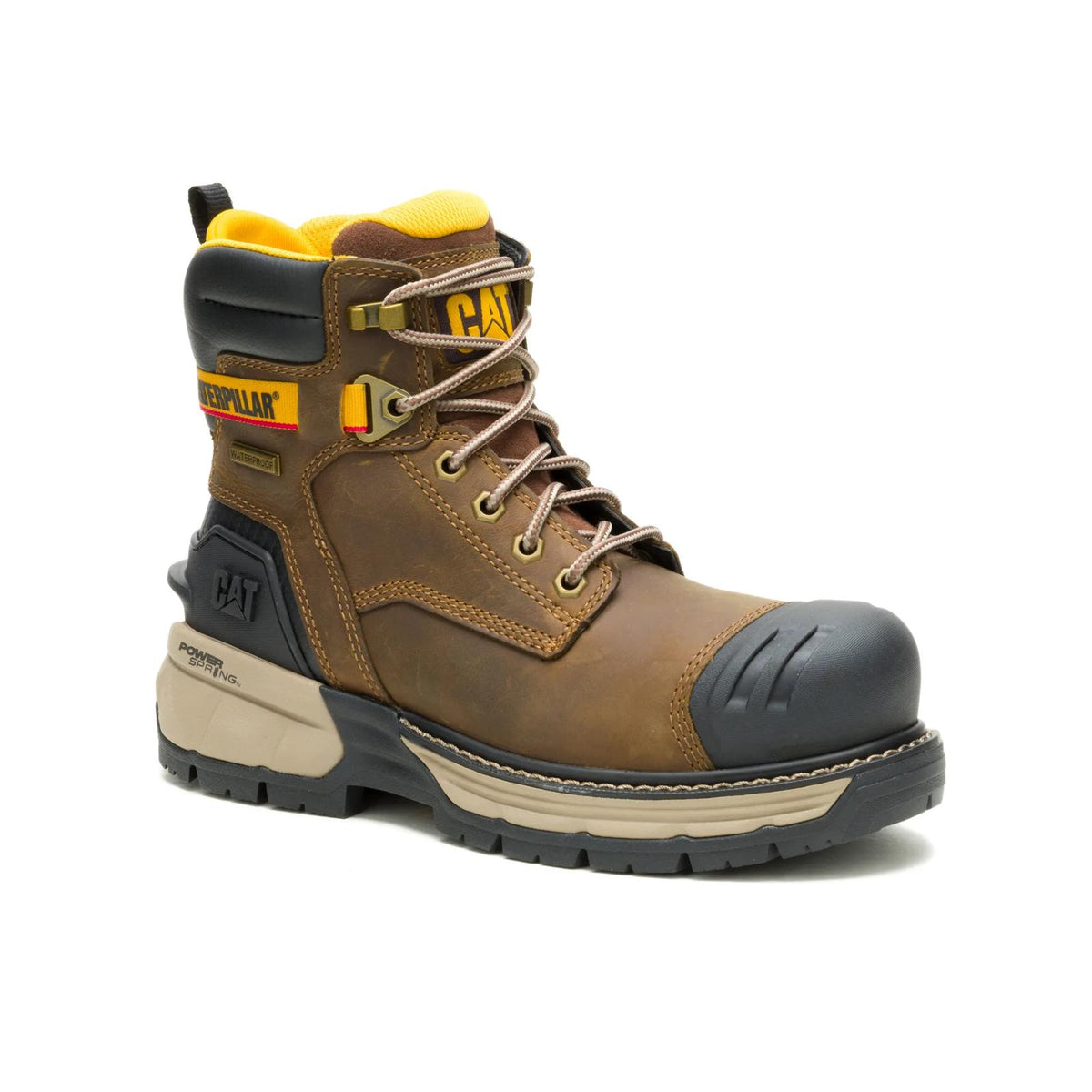 Women's Excavator Power Spring™ 6" Waterproof Composite Toe Work Boot  - Cat Footwear Women
