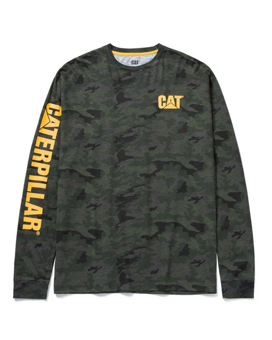 Men's Trademark Banner Long Sleeve Tee  - Cat Footwear Men