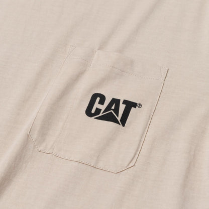 Men's Short Sleeve Tough Cut Pocket Tee  - Cat Footwear Men