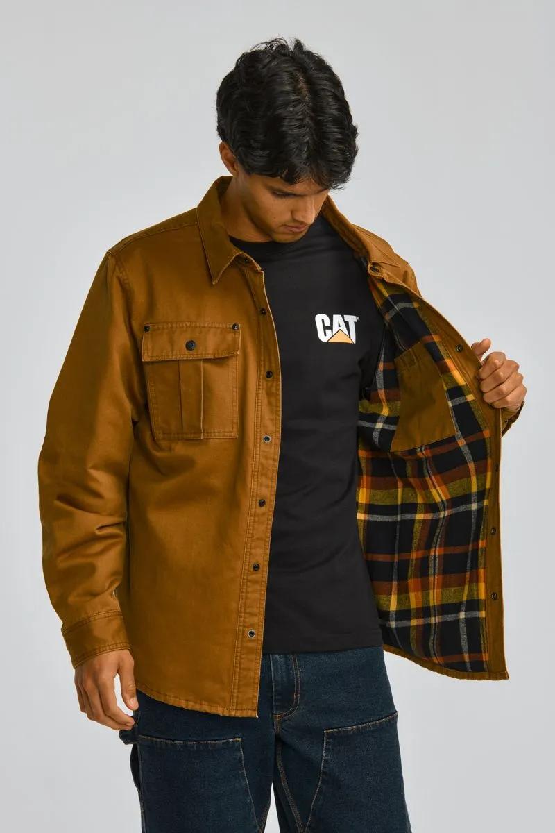 Men's Waxed Cotton Shirt Jacket  - Cat Footwear Men