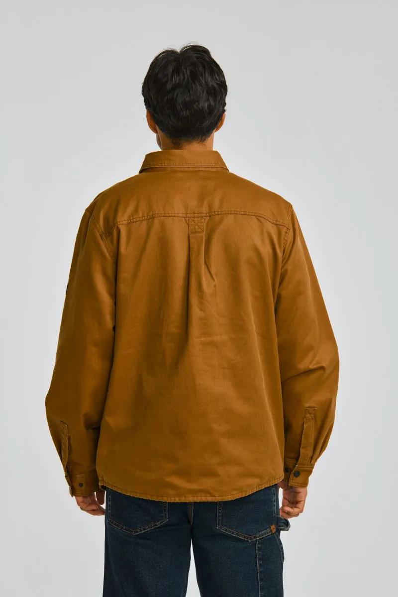 Men's Waxed Cotton Shirt Jacket  - Cat Footwear Men